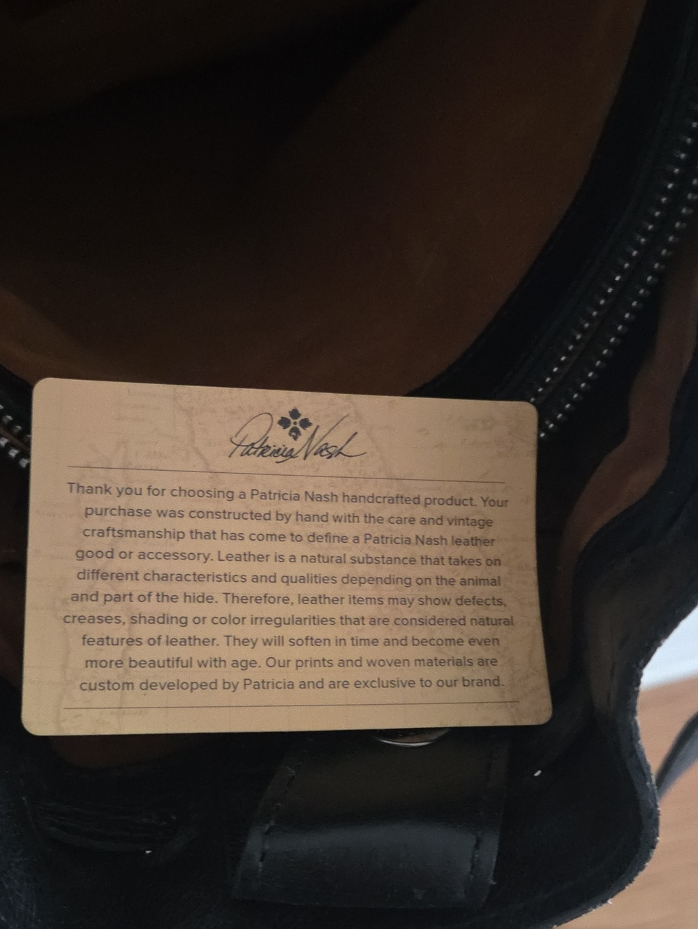 Patricia Nash Whitney Python Leather Drawstring Tote - Picture 8 of 9
